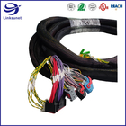 Hermaphroditic Contact Connector Wire Harness With Staggered Grid